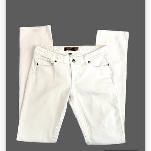 Paige Blue Heights Skinny Premium Denim White Jeans Size 27